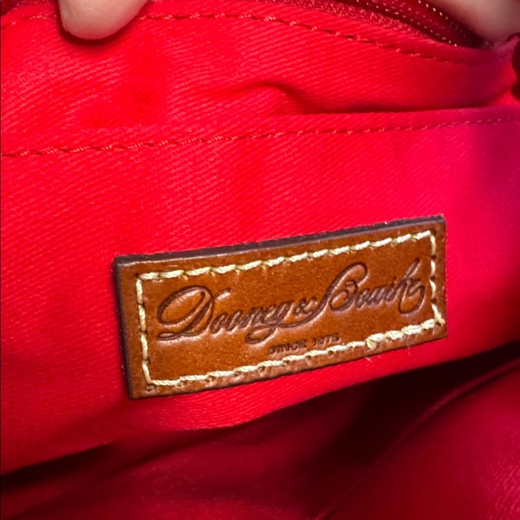 Dooney & Bourke NWOT Ruby Olive Pebbled & Brown Leather Two-Way Bag - Picture 10 of 12